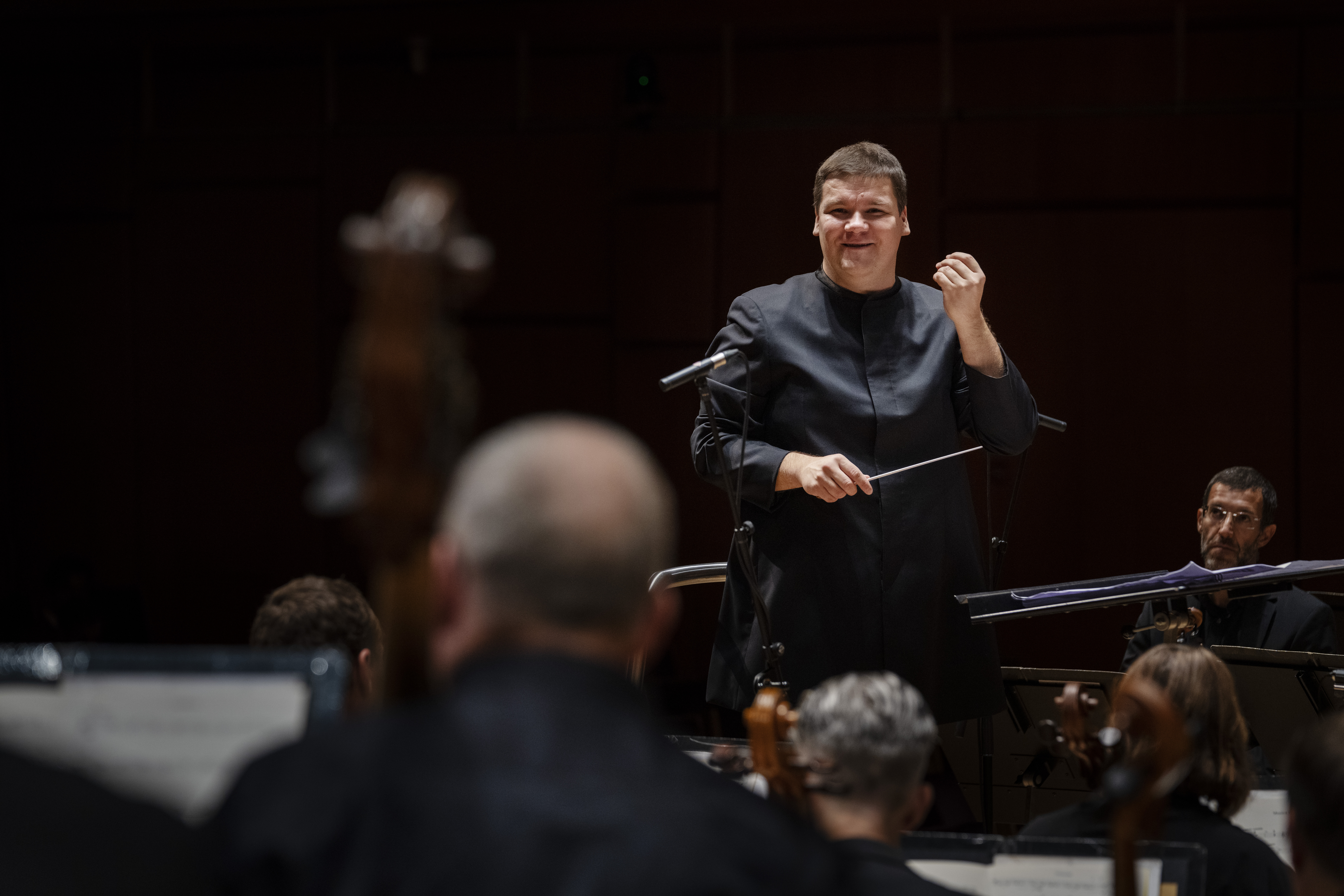 STAVANGER 27.08.2020: Andris Poga med Stavanger Symfoniorkester. Sesongpning 20/21.Foto: Marie von Krogh